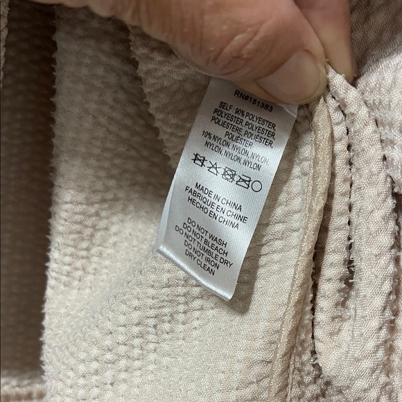 Current Air Beige Textured Blazer Size Small PTP 19” EUC - Picture 11 of 12